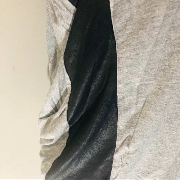 Double zero - Grey Black Slouchy Back Short Sleeve Top - Picture 3 of 6